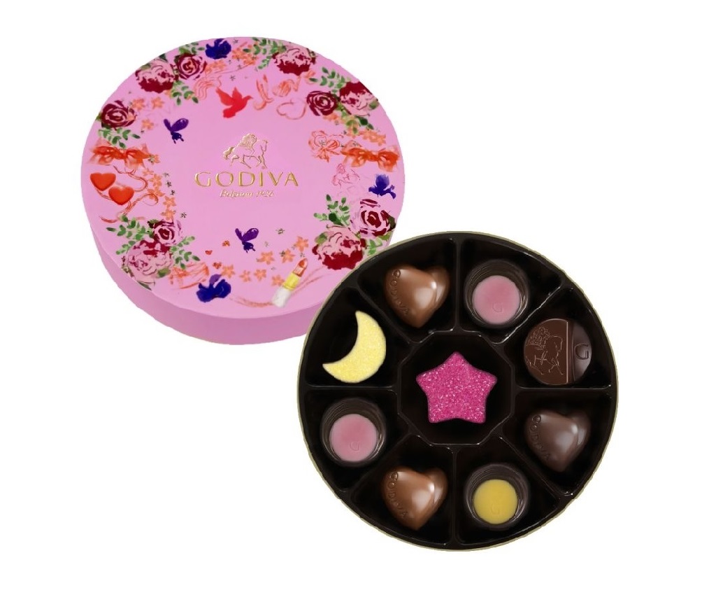 Love Message Round-shaped Chocolate Gift Box 9pcs